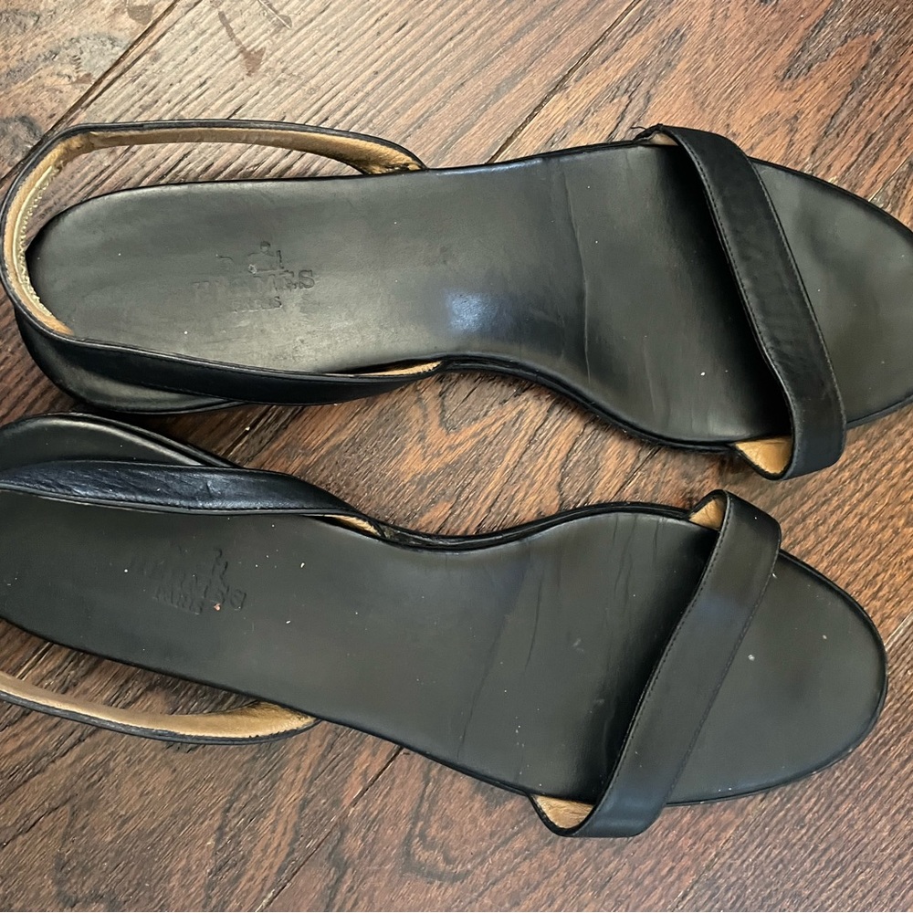 Hermes Sandals with redone soles but are still in great condition